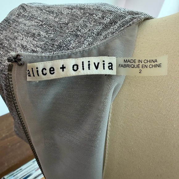 Alice + Olivia Shimmering Silver Dress - Picture 6 of 6